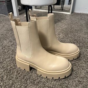 H&M Cream Combat Boots